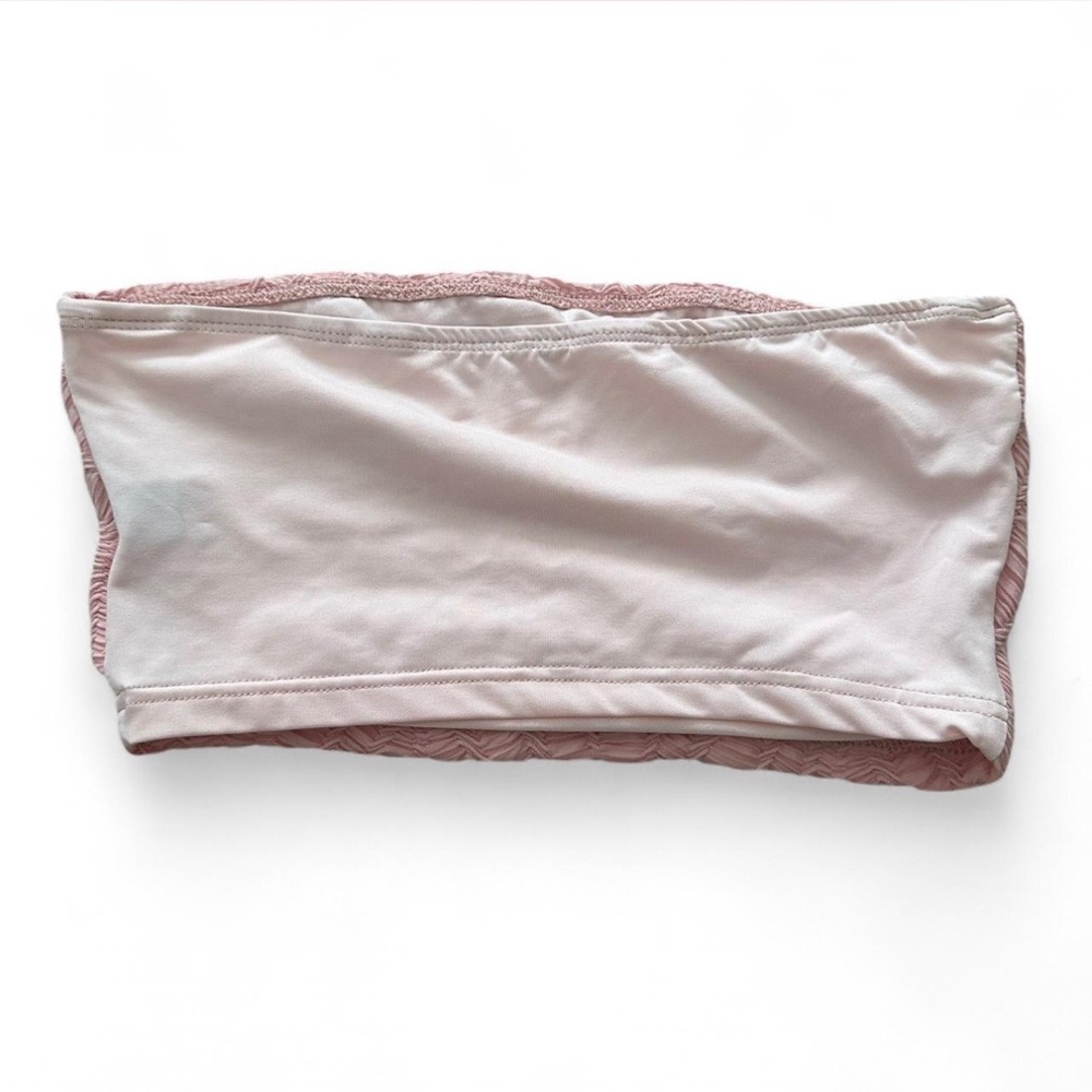 Pink Textured Tube Top - Picture 2 of 2